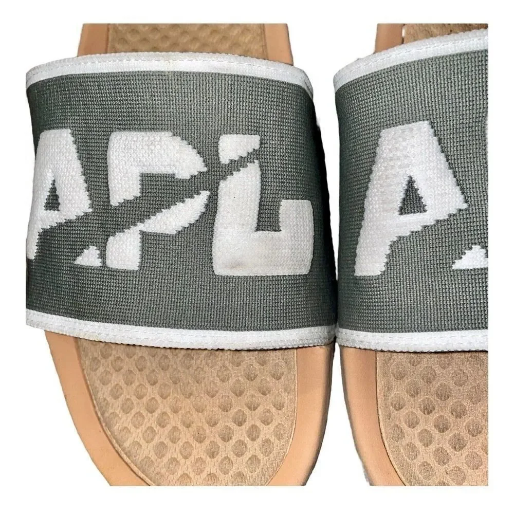 APL Mens Big Logo TechLoom Slide M Tan Fatigue Ivory Sandals Shoes 13